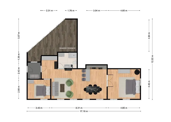 Apartamento Leaves 6 - 2 Bdr With Shared Roof Terrace Copenhaga